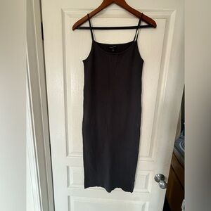 Banana Republic Black Ribbed Dress